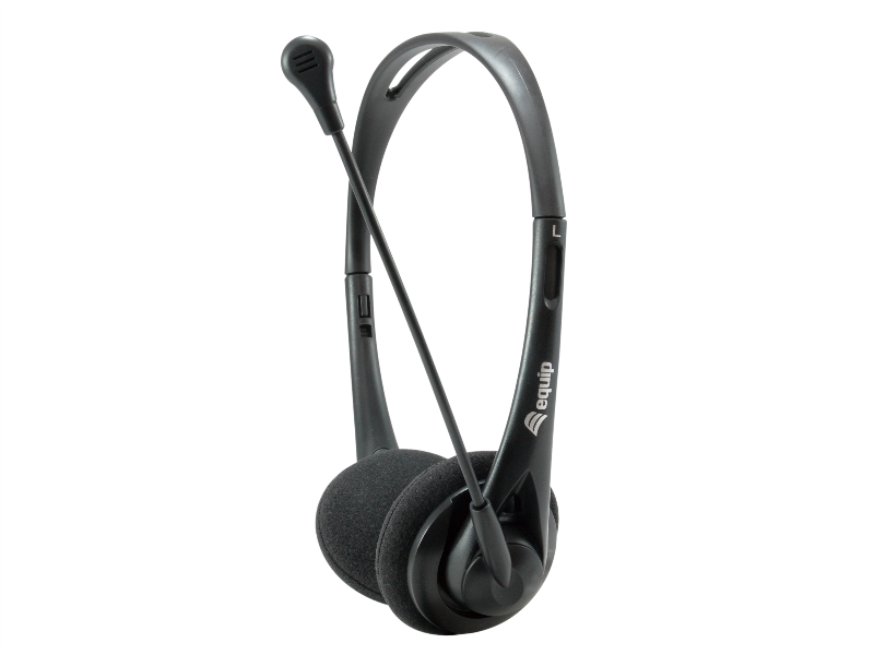 CUFFIA C/MICROFONO 3,5MM BK CONTR.VOLUME CAVO 1,8MT da ADDER