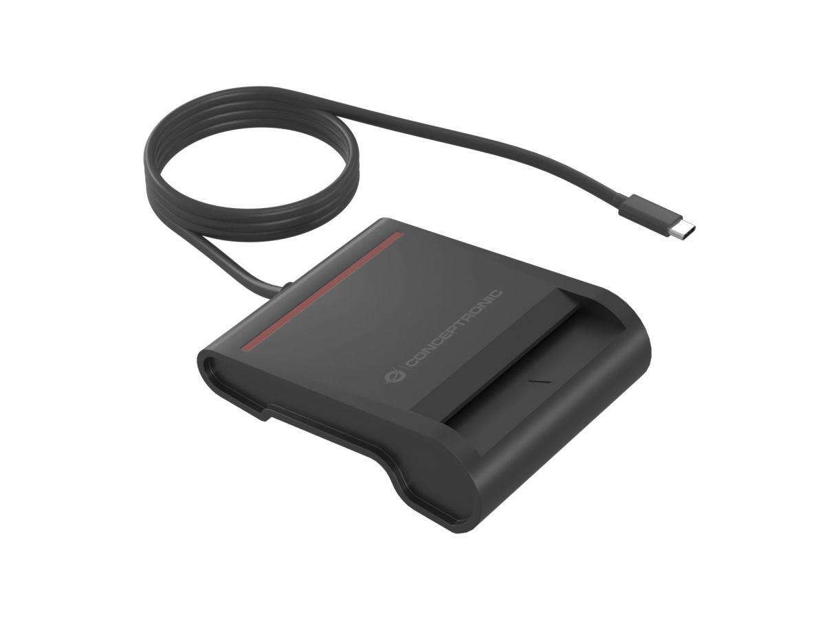 LETTORE SMART CARD USB C 2.0 BK SMART ID PLUG&PLAY CAVO 0,9MT da ADDER