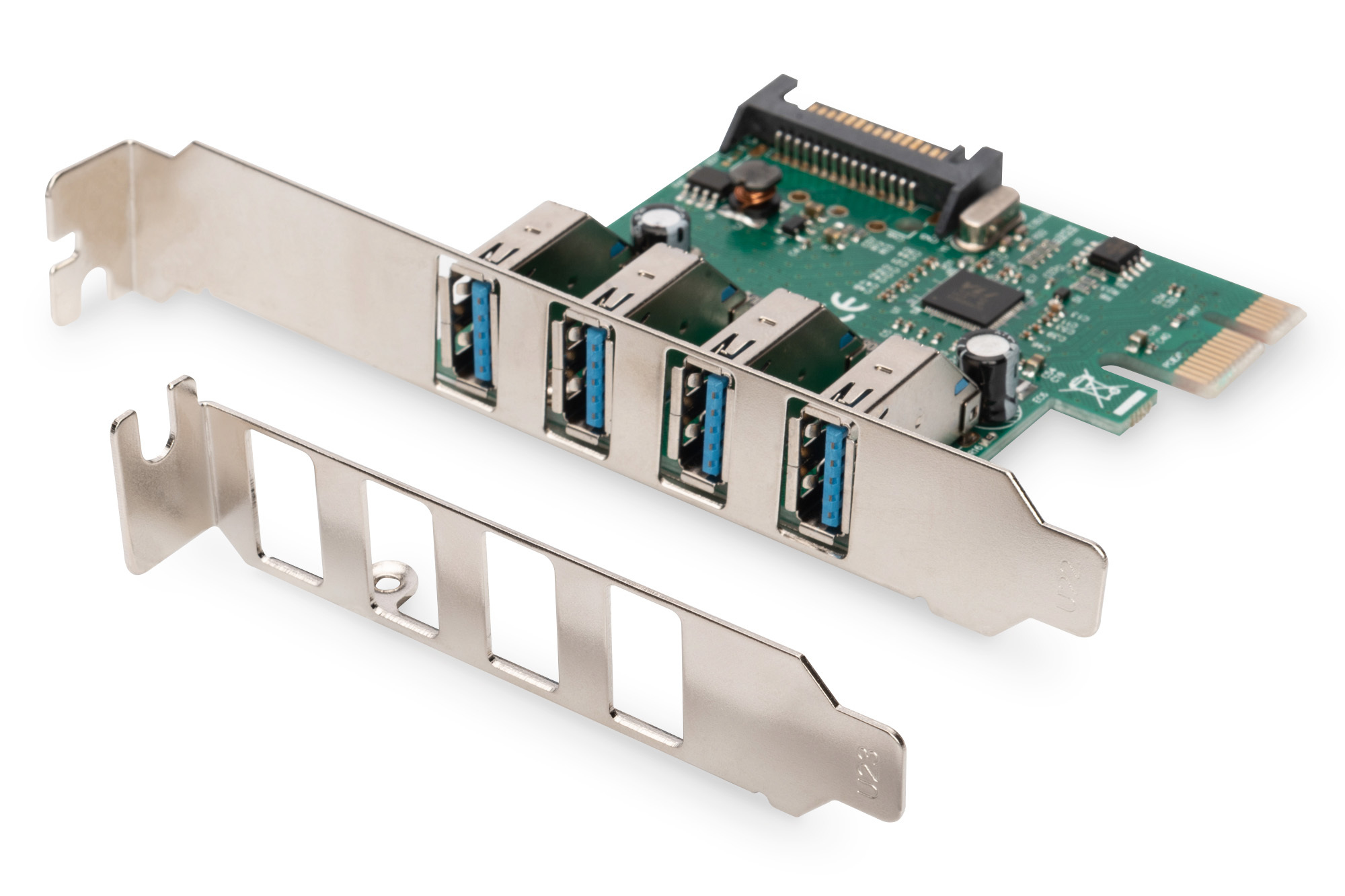 SCHEDA PCI-E USB 3.0 4 PORTE 5BIT/S da ADDER