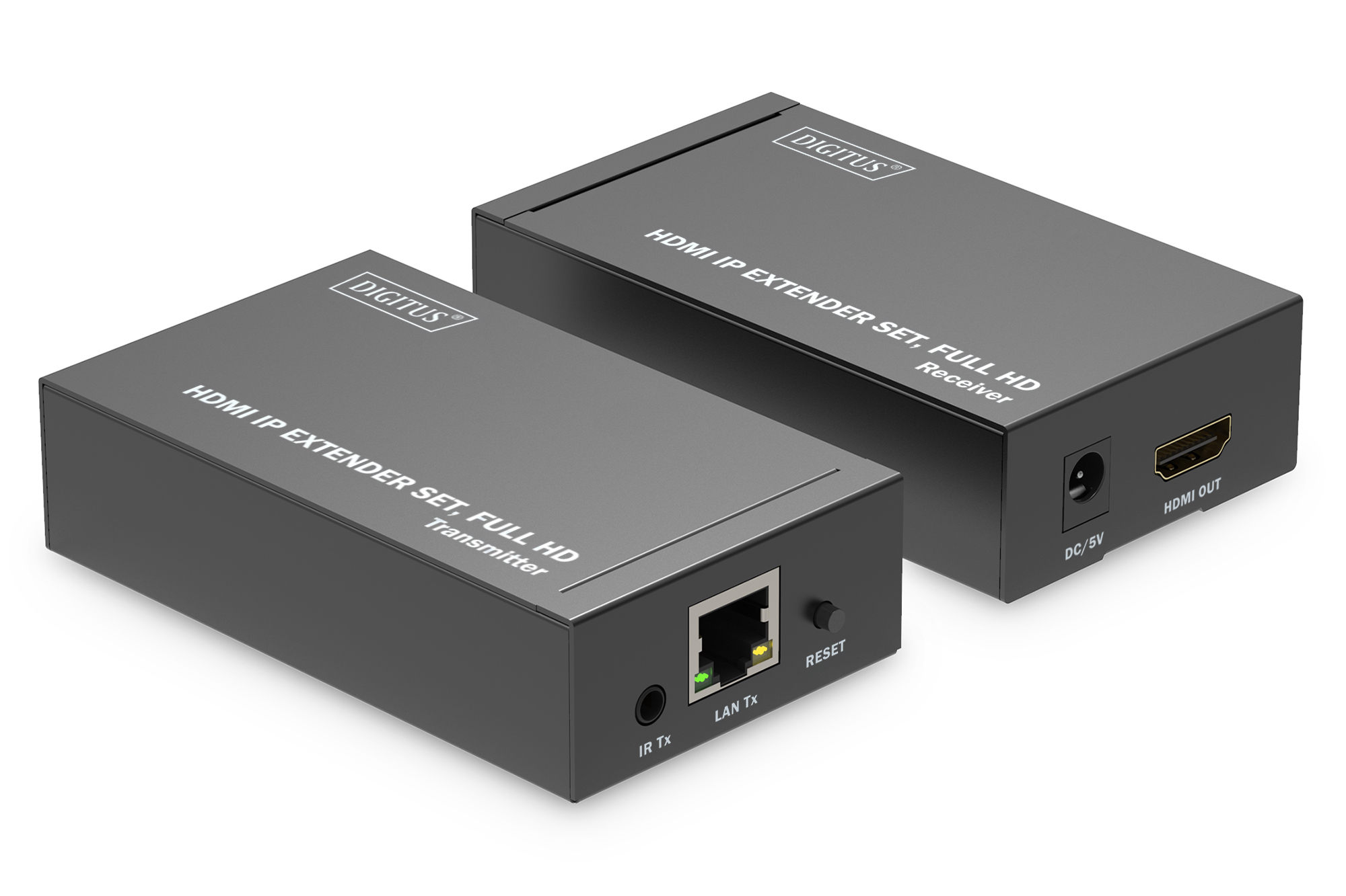 EXTENDER HDMI TRAMITE CAVO RETE CAT 5/6 FINO 120MT INFRAROSSO TX RX da ADDER