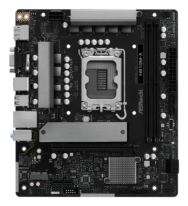 MB ASROCK H810M-X DDR5 ST1851 da ADDER
