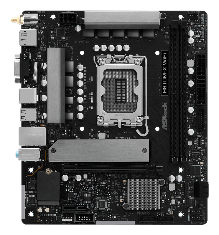 MB ASROCK H810M-X WIFI DDR5 ST1851 da ADDER