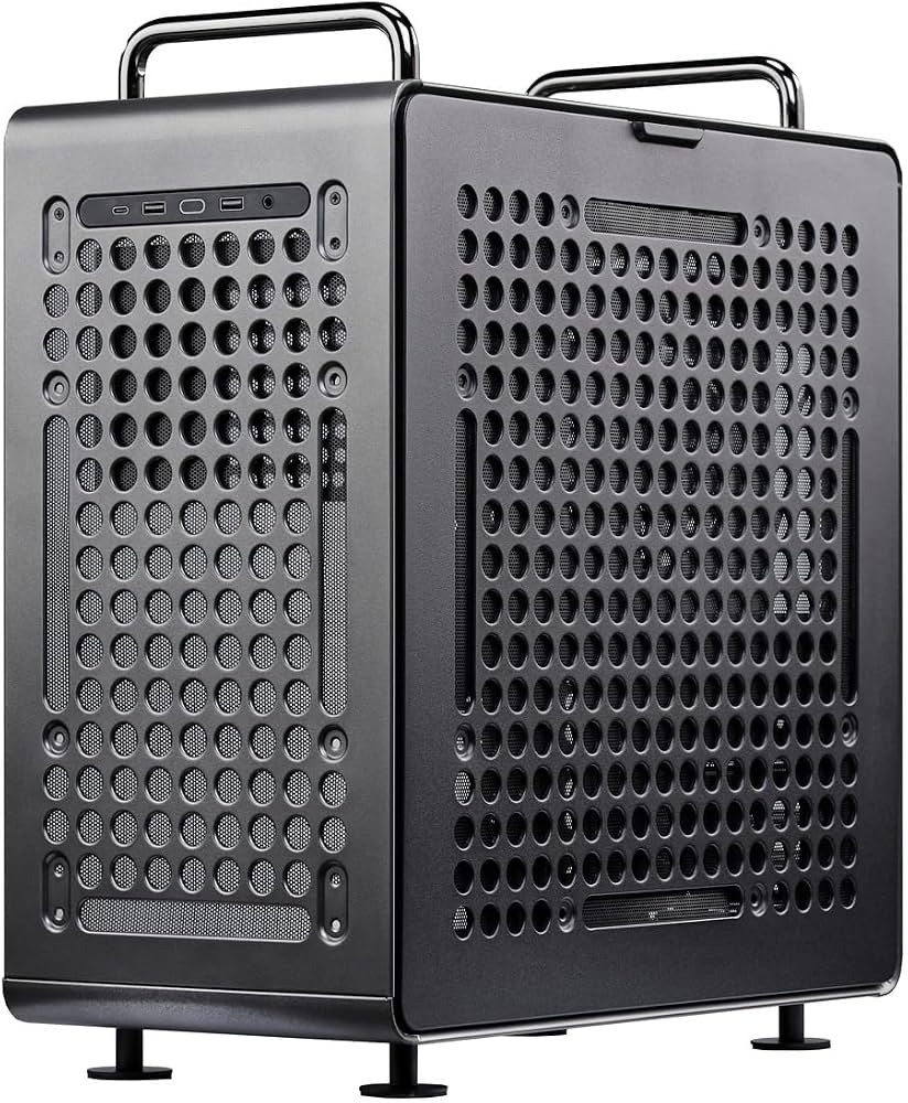 CASE MIDITOWER NO PSU QUBE 540 VETRO SX - ATX MATX MITX - IRON da ADDER