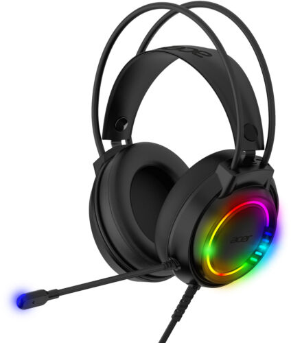 CUFFIA C/MICROFONO USB GAMING ACER GH1600 LED da ADDER