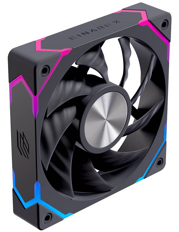 VENTOLA PER CASE CASE 120MM RGB BK OTTIMIZZATA PER CASE AIRFLOW BLACK da ADDER