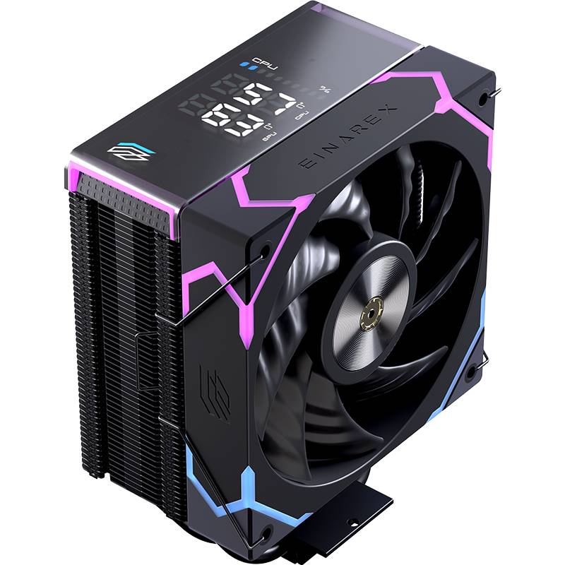 DISSIPATORE ARIA GLIDE G100 RGB BK LGA 1150>1851 AMD AM4>AM5 DISPLAY da ADDER