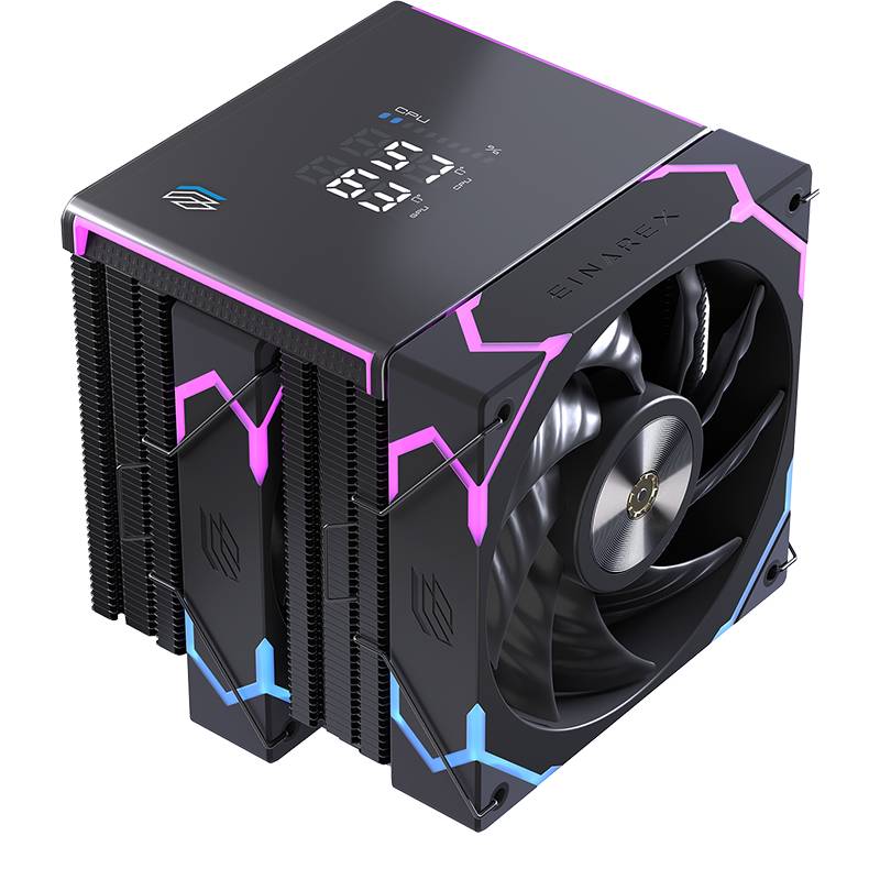 DISSIPATORE ARIA GLIDE G300 RGB BK LGA 1150>1851 AMD AM4>AM5 DISPLAY da ADDER