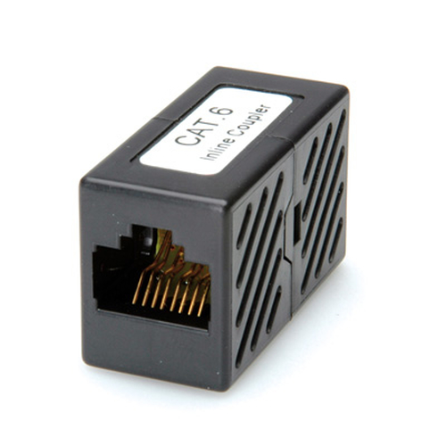 COUPLER CAT.6 RJ45 UTP F/F NERO da ADDER