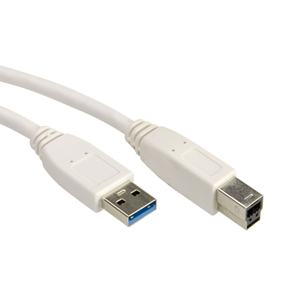 CAVO USB 3.2 A-B 0,8MT M/M WH da ADDER