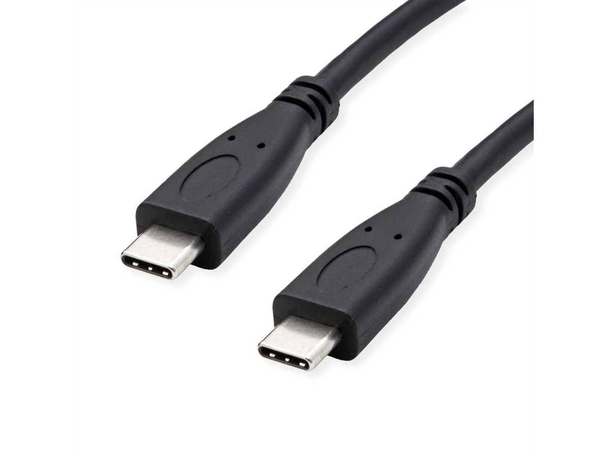 CAVO USB 3.2 C-C 1MT M/M BK 100W PD 20V/5A 10GBPS RECYCLED da ADDER