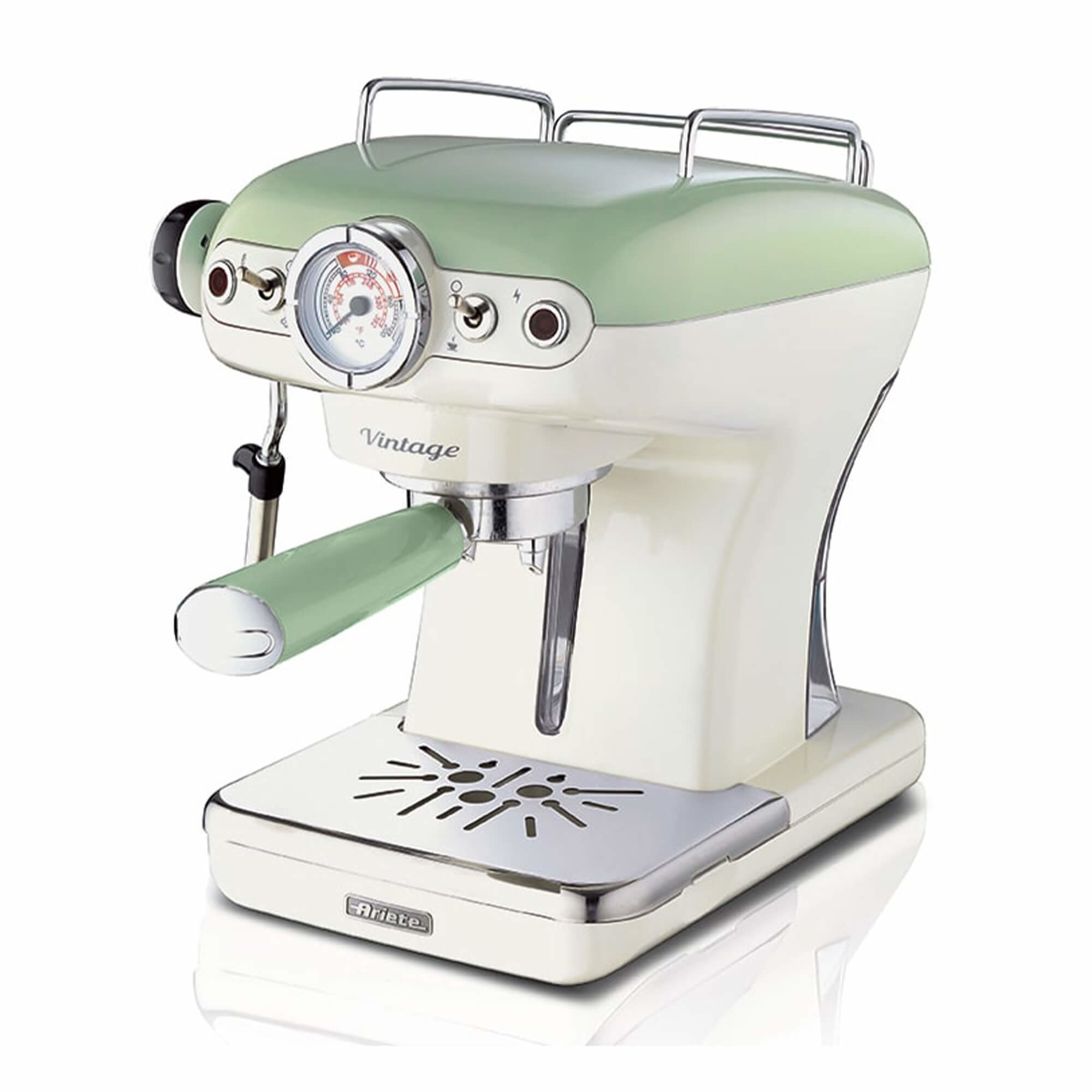 MACCHINA CAFFE ARIETE ESPRESSO 1389 VINTAGE VERDE POLVERE E CIALDE da ADDER