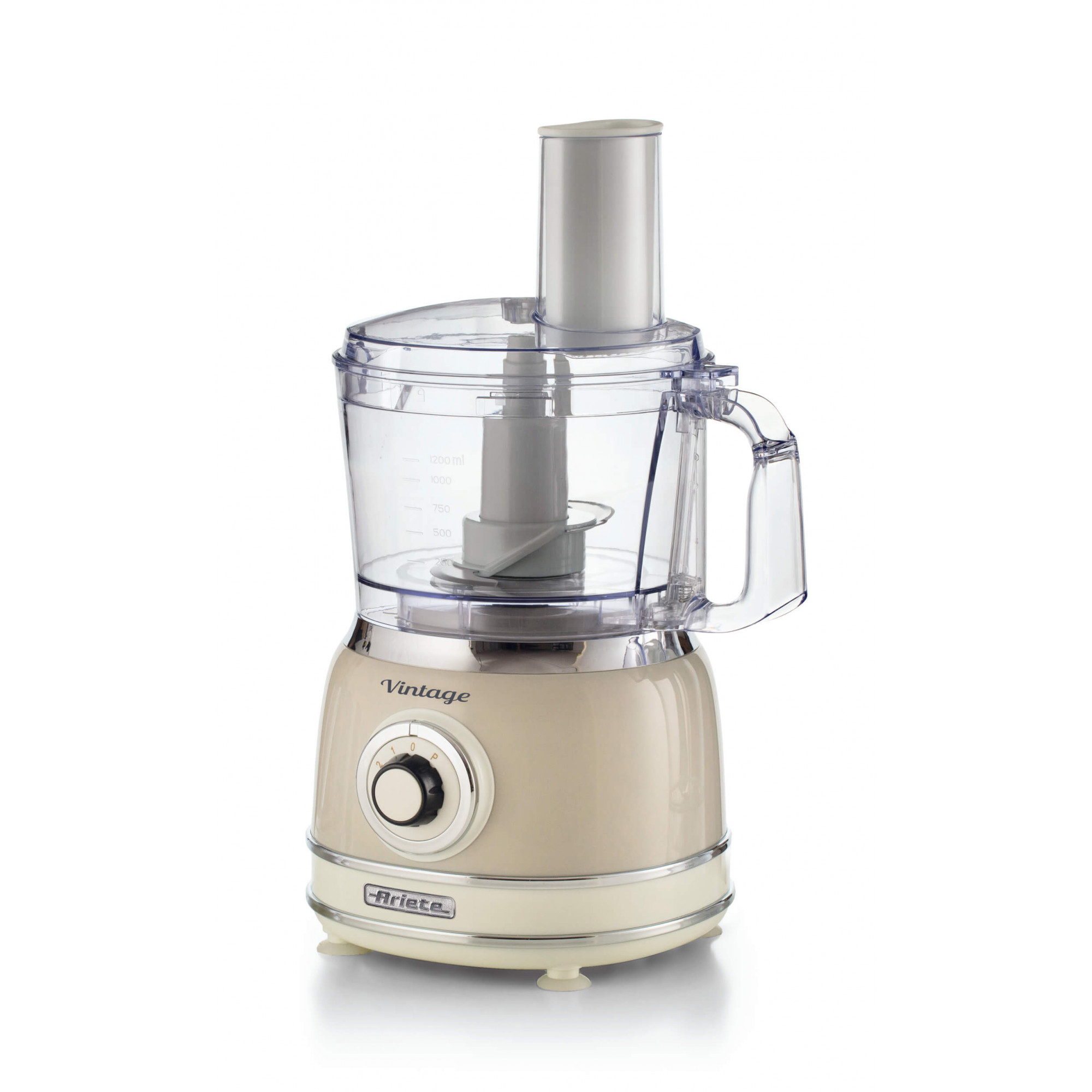 ROBOT DA CUCINA 1000W 2 VELOCITA SERIE VINTAGE 2,1 LITRI BEIGE da ADDER