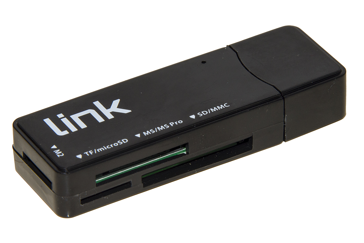 MINI LETTORE SCHEDE USB 3.0 BK MICRODSD/SD/MMC/MS/MSPRO/MSDUAL da ADDER