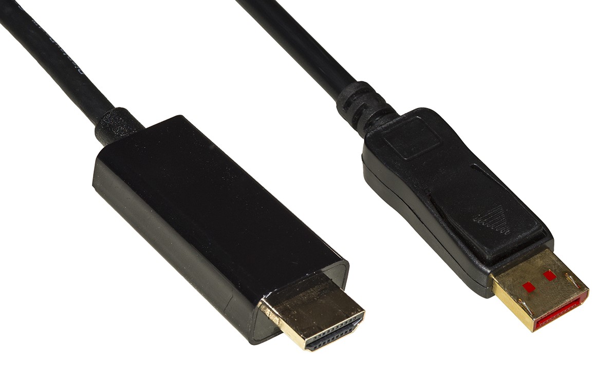 CAVO DP-HDMI 2MT M/M DISPLAYPORT 1.4-HDMI 2.0 4KX2K @60HZ 18GBPS HDR da ADDER