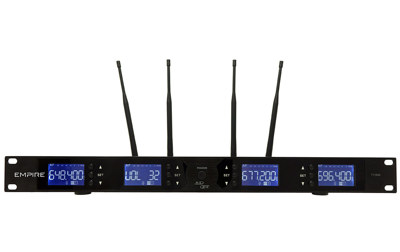 RICEVITORE UHF 4 CANALI PER TY.MD100 TY.MN100 TY.JI100 da ADDER