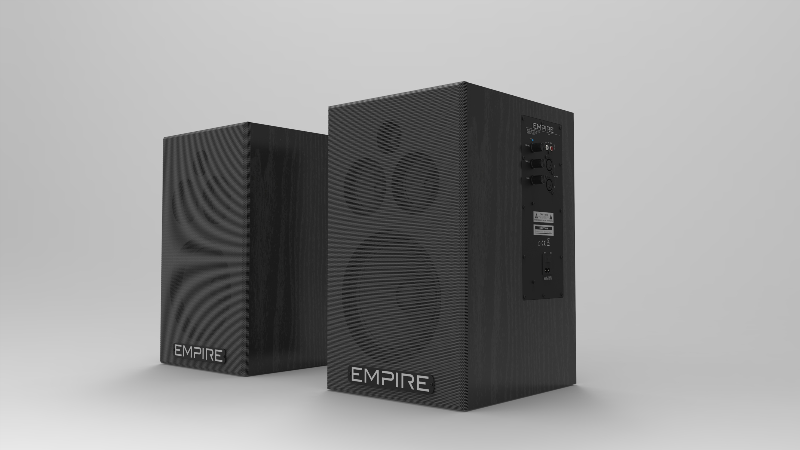 SPEAKER EMPIRE HS290 290W 80-20K HZ RCA XLR BALANCED BLACK da ADDER