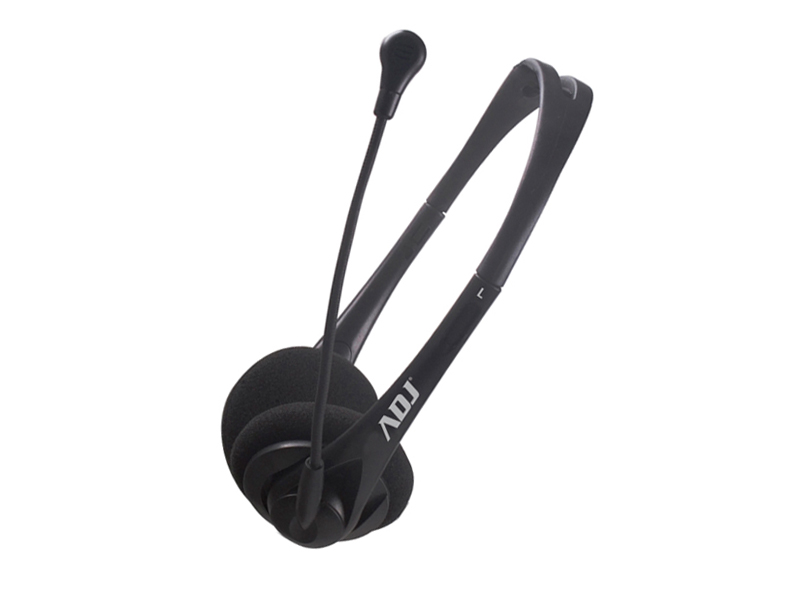 CUFFIA C/MICROFONO USB BK AGILE ADJ da ADDER