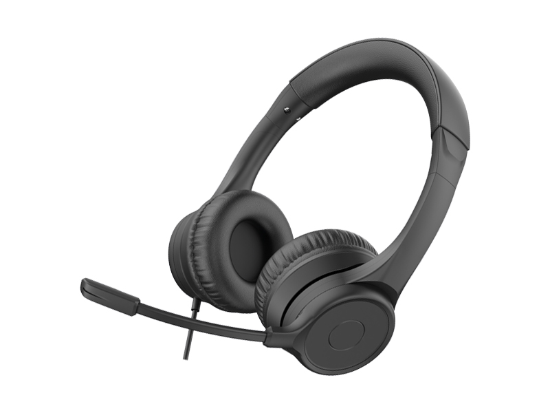 CUFFIA C/MICROFONO USB RING BK CON CONTROLLER VOLUME SU CAVO da ADDER