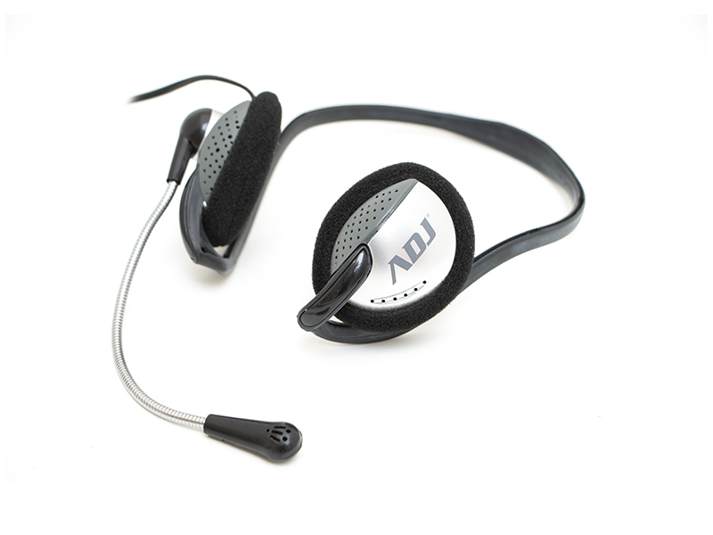 CUFFIA C/MICROFONO 3,5MM BK/GY EASY SMARTPHONE/TABLET ADJ da ADDER