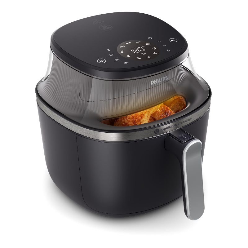 FRIGGITRICE AD ARIA  XXL NERA 7.2 LITRI CON FINESTRA 16 PROGRAMMI da ADDER