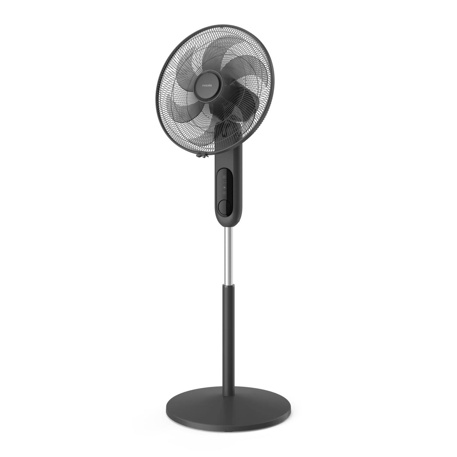 VENTILATORE FAN 6 PALE 3 MODALIT PIANTANA NERA CON AROMATERAPIA da ADDER