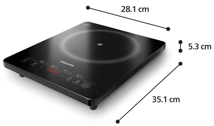 PIASTRA INDUZIONE HALOPLATE HD5830/90 4 PRESET 2000W 8 LIVELLI da ADDER
