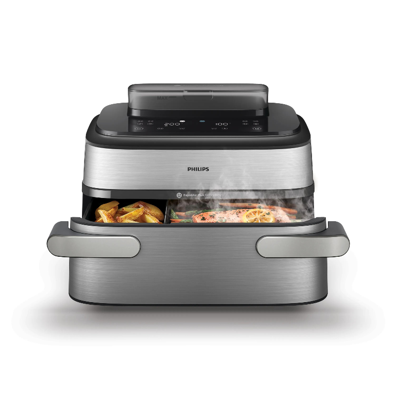 FRIGGITRICE AD ARIA DUALBASKET 9.5L FUNZIONE VAPORE E MEGACESTELLO da ADDER